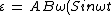 \varepsilon \, =\, AB\omega (Sin\omega t)
